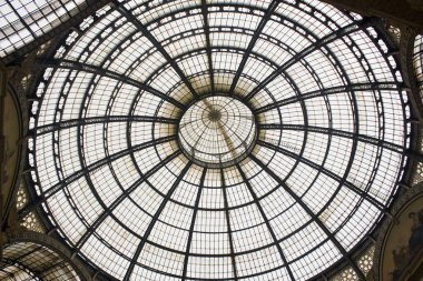 İtalya, Milano - 1 Kasım 2018: Vittorio Emanuele II Galerisi Milano iç