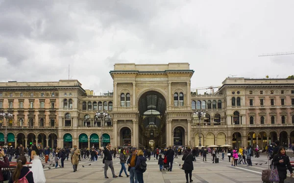 Italië Milaan November 2018 Vittorio Emanuele Galerij Aan Piazza Del — Stockfoto