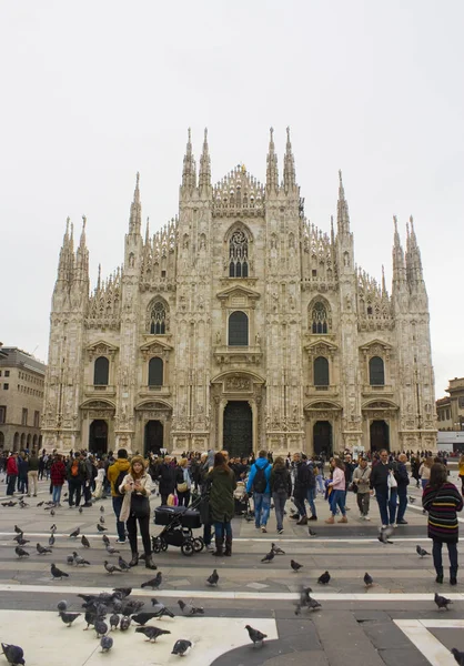 Itália Milão Novembro 2018 Catedral Milão Duomo Milano Milão — Fotografia de Stock