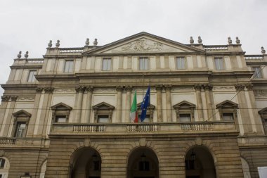 ITALY, MILAN - November 1, 2018: La Scala (Teatro alla Scala) in Milan