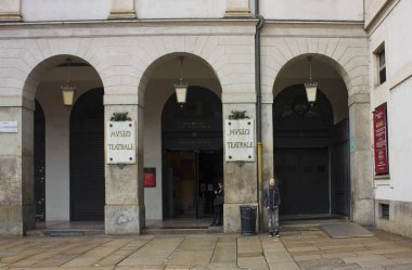 İtalya, Milano - 1 Kasım 2018: Müze, La Scala (Teatro alla Scala) Milano