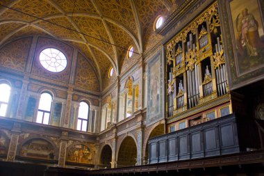 İtalya, Milano - 1 Kasım 2018: Milano iç in Kilisesi, Saint Maurice al Monastero Maggiore