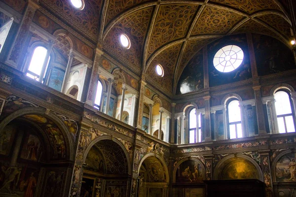 Włochy Mediolan Listopada 2018 Wnętrze Kościoła Saint Maurice Monastero Maggiore — Zdjęcie stockowe