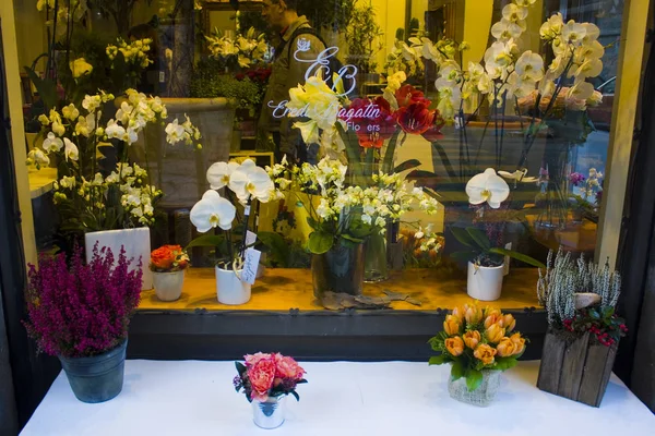 Italia Milán Noviembre 2018 Flores Para Venta Florería Milan — Foto de Stock