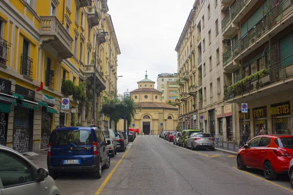 Італія Мілан Листопада 2018 Типовий Вулиці Мілан — стокове фото