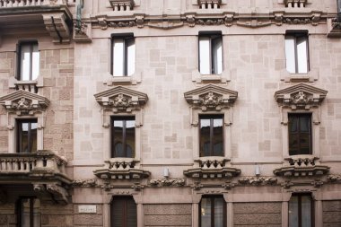 İtalya, Milano - 1 Kasım 2018: Parça, Eski Saray Milan Porta Venezia İlçesi'nde