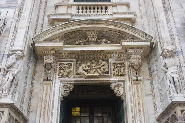 Itália Milão Novembro 2018 Fragmento Catedral Milão Duomo Milano Milão — Fotografia de Stock