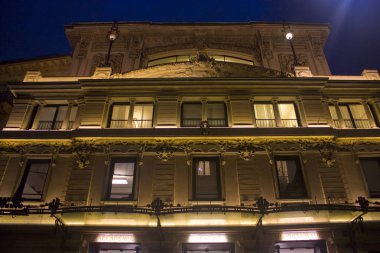 İtalya, Milano - 1 Kasım 2018: Milano Amatör Dramaturji tiyatro (Teatro Filodrammatici di Milano)
