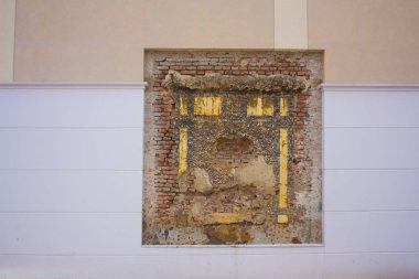 İtalya, Milano - 1 Kasım 2018: Yok edilen Sarayı Goralılar Milano parçası