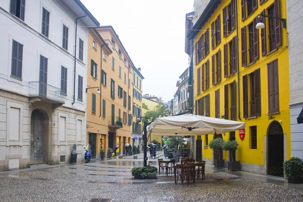 Italia Milán Noviembre 2018 Calle Típica Del Barrio Brera Con — Foto de Stock