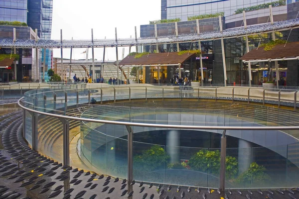 Italy Milan November 2018 Piazza Gae Aulenti Porta Nuova District — Zdjęcie stockowe