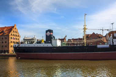 Gdansk, Polonya - 8 Nisan 2018: Ulusal Müzesi, gezinti Gdansk
