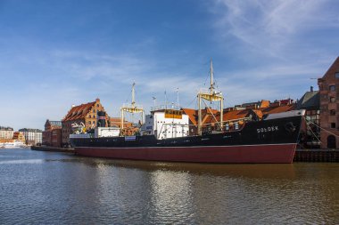 Gdansk, Polonya - 8 Nisan 2018: Ulusal Müzesi, gezinti Gdansk