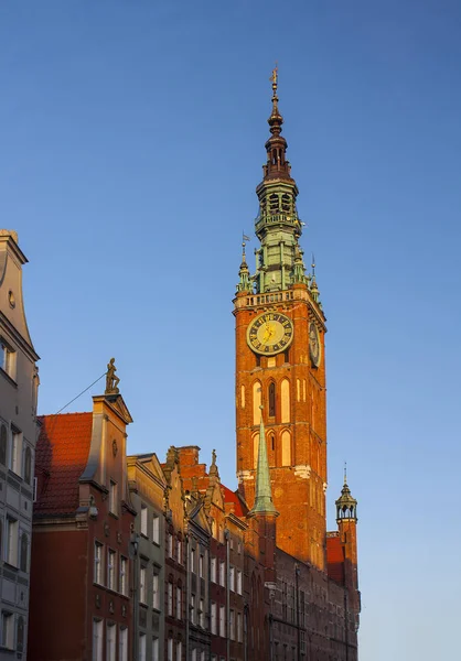 Gdansk Polen April 2018 Main Stadhuis Dluga Street Gdansk — Stockfoto