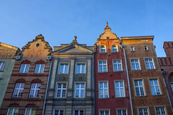 Gdańsk Kwietnia 2018 Piękne Budynki Stare Miasto Wieczorem Gdańsku — Zdjęcie stockowe