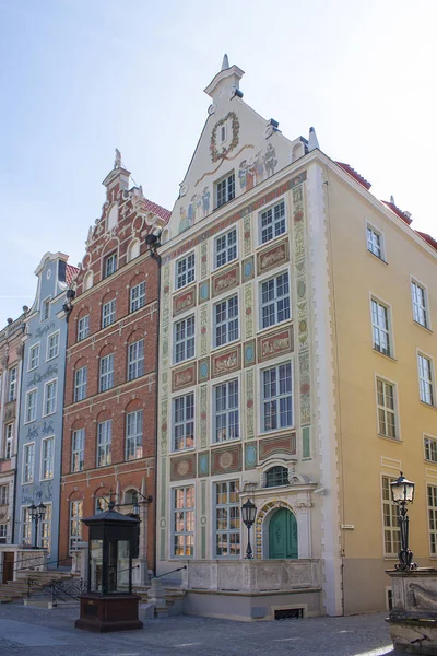 Gdansk Pologne Avril 2018 Beaux Bâtiments Dans Vieille Ville Gdansk — Photo