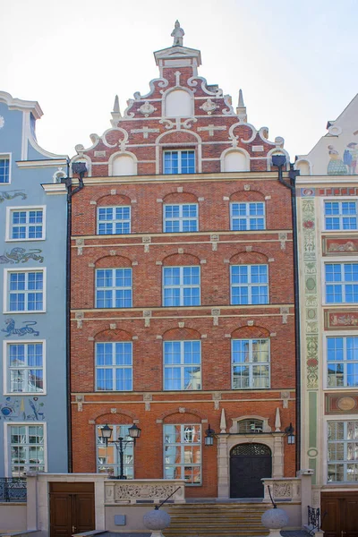 Gdansk Polônia Abril 2018 Belos Edifícios Cidade Velha Gdansk — Fotografia de Stock