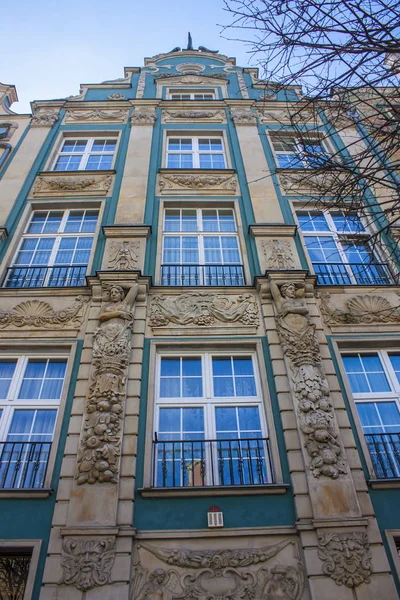 Danzig Polen April 2018 Schöne Gebäude Der Danziger Altstadt — Stockfoto