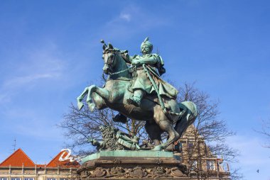 Gdansk, Polonya - 8 Nisan 2018: Jan Iii Sobieski Gdansk, Anıt