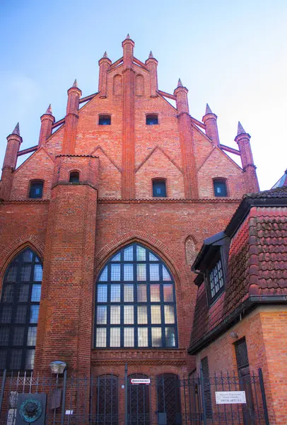 Gdansk Pologne Avril 2018 Fragment Cathédrale Sainte Marie Dans Vieille — Photo