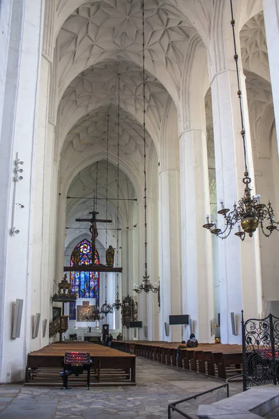 Gdansk Polonia Abril 2018 Interior Basílica Santa María — Foto de Stock