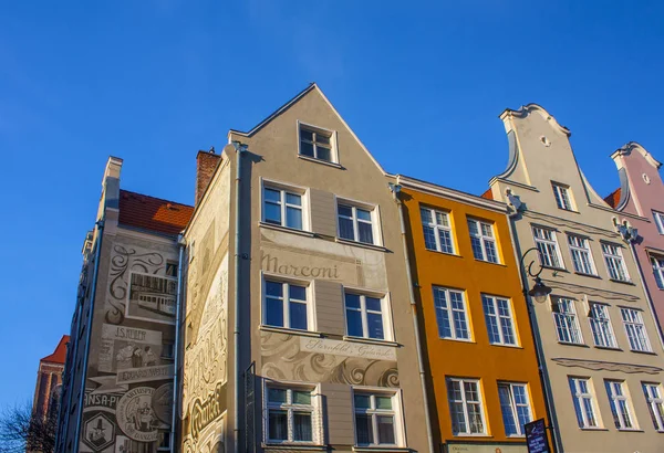 Gdansk Poland April 2018 Beautiful Buildings Old Town Gdansk — Stock Photo, Image