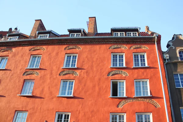 Gdansk Poland April 2018 Beautiful Buildings Old Town Gdansk — Stock Photo, Image