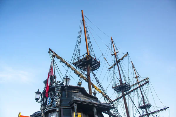 Gdansk Poland April 2018 Mast Ship — Stock Photo, Image