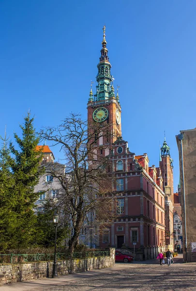Gdansk Poland April 2018 Main Town Hall Gdansk — Stock Photo, Image