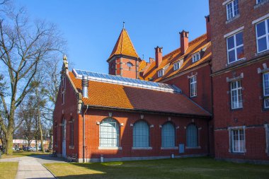 Gdansk, Polonya - 8 Nisan 2018: Gdansk Teknoloji Üniversitesi Kampüs