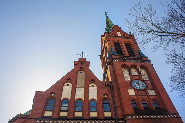波兰格但斯克 2018年4月8日 格但斯克圣芭芭拉教堂 — 图库照片