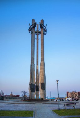 Gdansk, Polonya - 8 Nisan 2018: Avrupa Dayanışma Merkezi Gdansk