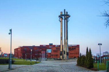Gdansk, Polonya - 8 Nisan 2018: Avrupa Dayanışma Merkezi Gdansk