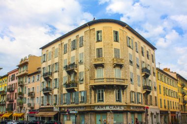 Nice, Fransa - 23 Haziran 2018: Nice tipik mimari