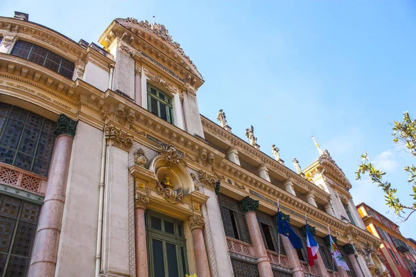 Niza Francia Junio 2018 Fachada Ópera Ciudad Niza Francia — Foto de Stock