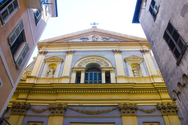 Niza Francia Junio 2018 Iglesia Saint Jacques Les Majeure Casco —  Fotos de Stock