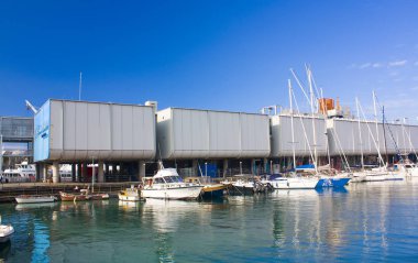 Genoa, İtalya - Jule 25, 2018: Cenova akvaryum Avrupa'nın en büyük akvaryum İtalya ve arasında en büyük olduğunu.