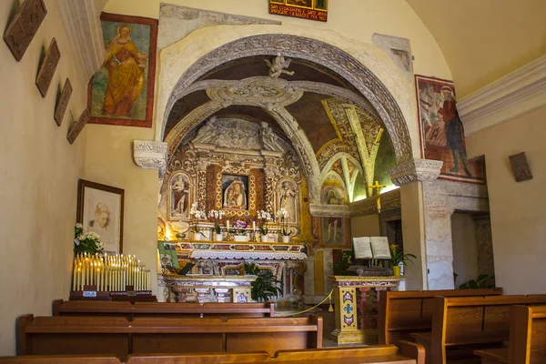 Sirmione Itálie Června 2018 Interiér Kostela Sant Anna Sirmione — Stock fotografie