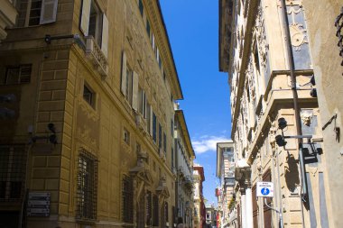 Genoa, Italy - Jule 25, 2018: Palazzo Lomellino di Strada Nuova at Via Garibaldi in Genoa