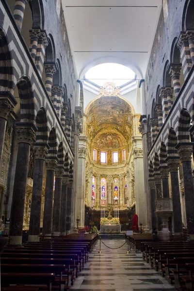 Генуя Италия Июля 2018 Года Икона Святого Лаврентия Лоренца Генуе — стоковое фото