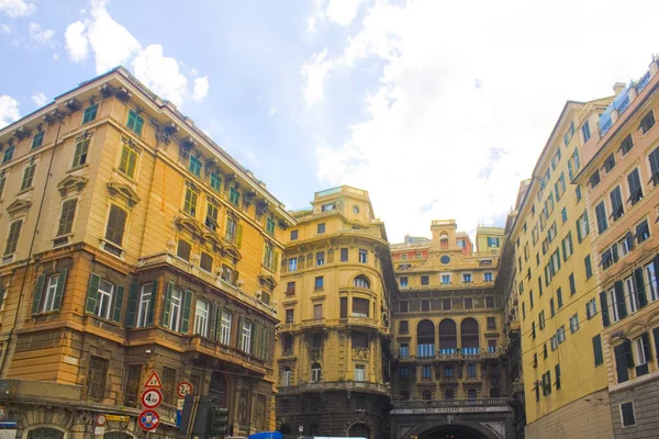 Genoa Italy Jule 2018 Ancient Street Old Town Genoa — Stock Photo, Image