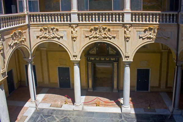 Genoa Italië Jule 2018 Binnenplaats Van Palazzo Doria Spinola Palazzo — Stockfoto