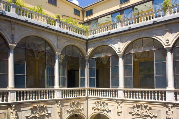 Janov Itálie Červenec 2018 Patio Palazzo Doria Spinola Nebo Palazzo — Stock fotografie