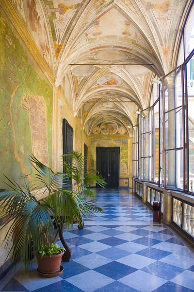 Genua Włochy Jule 2018 Galeria Patio Palazzo Doria Spinola Lub — Zdjęcie stockowe