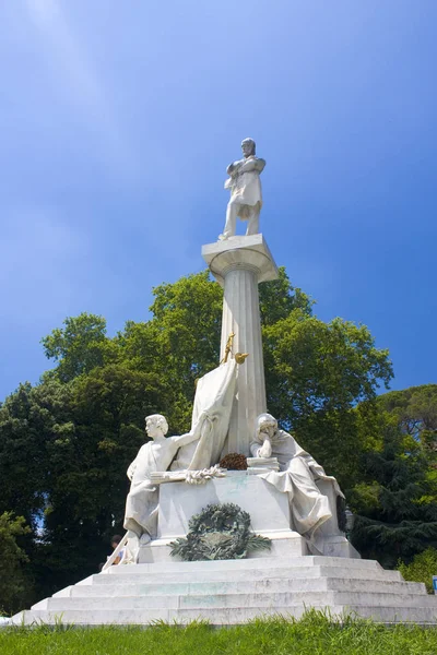 Gênes Italie Juillet 2018 Monument Célèbre Révolutionnaire Italien Giuseppe Mazzini — Photo
