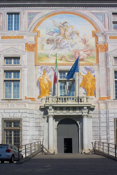 Génova Itália Julho 2018 Palácio São Jorge Palazzo San Giorgio — Fotografia de Stock