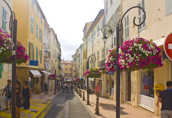 Antibes Francia Junio 2018 Paisaje Urbano Del Casco Antiguo Antibes — Foto de Stock