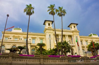 San Remo, İtalya - 27 Temmuz 2018: Casino Municipale'ye San Remo 