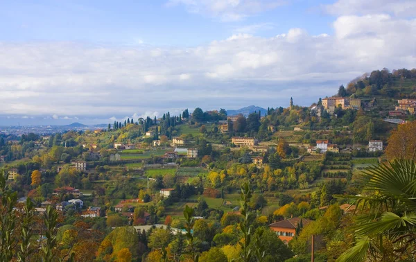Itália Bergamo Novembro 2018 Panorama Bérgamo Cidade Alta — Fotografia de Stock