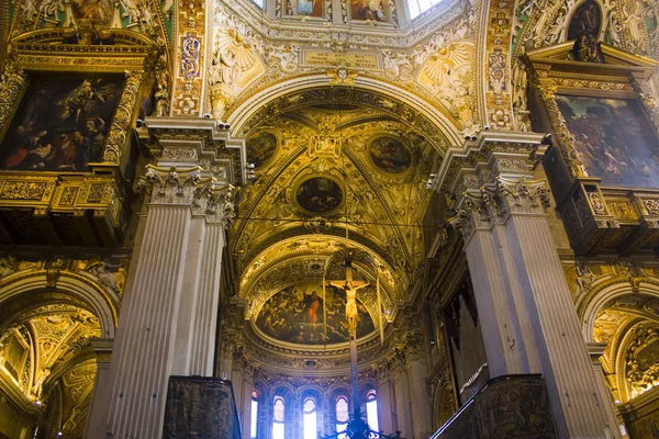 Italia Bergamo Noviembre 2018 Interior Basílica Santa Maria Maggiore Bérgamo — Foto de Stock